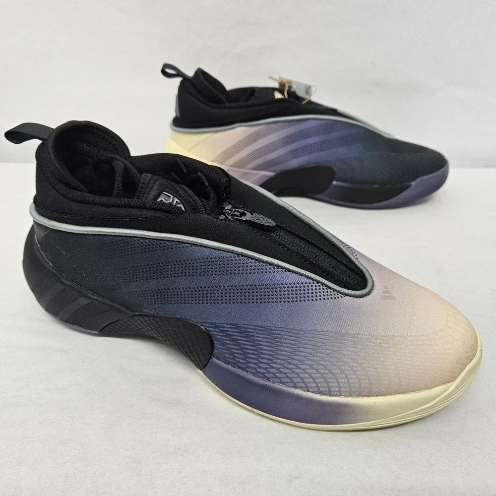 Adidas D.O.N. Issue 7 Basketball Shoes JR9503 Black Violet Vanilla Men Size 8‎